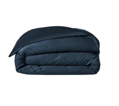 HOUSSE DE COUETTE UNI SATIN BLEU CORINTHE