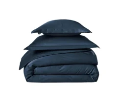 HOUSSE DE COUETTE UNI SATIN BLEU CORINTHE