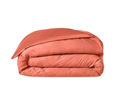 HOUSSE DE COUETTE UNI SATIN ROSE BOISE