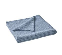 JETE DE LIT EVEREST BLEU CELESTE
