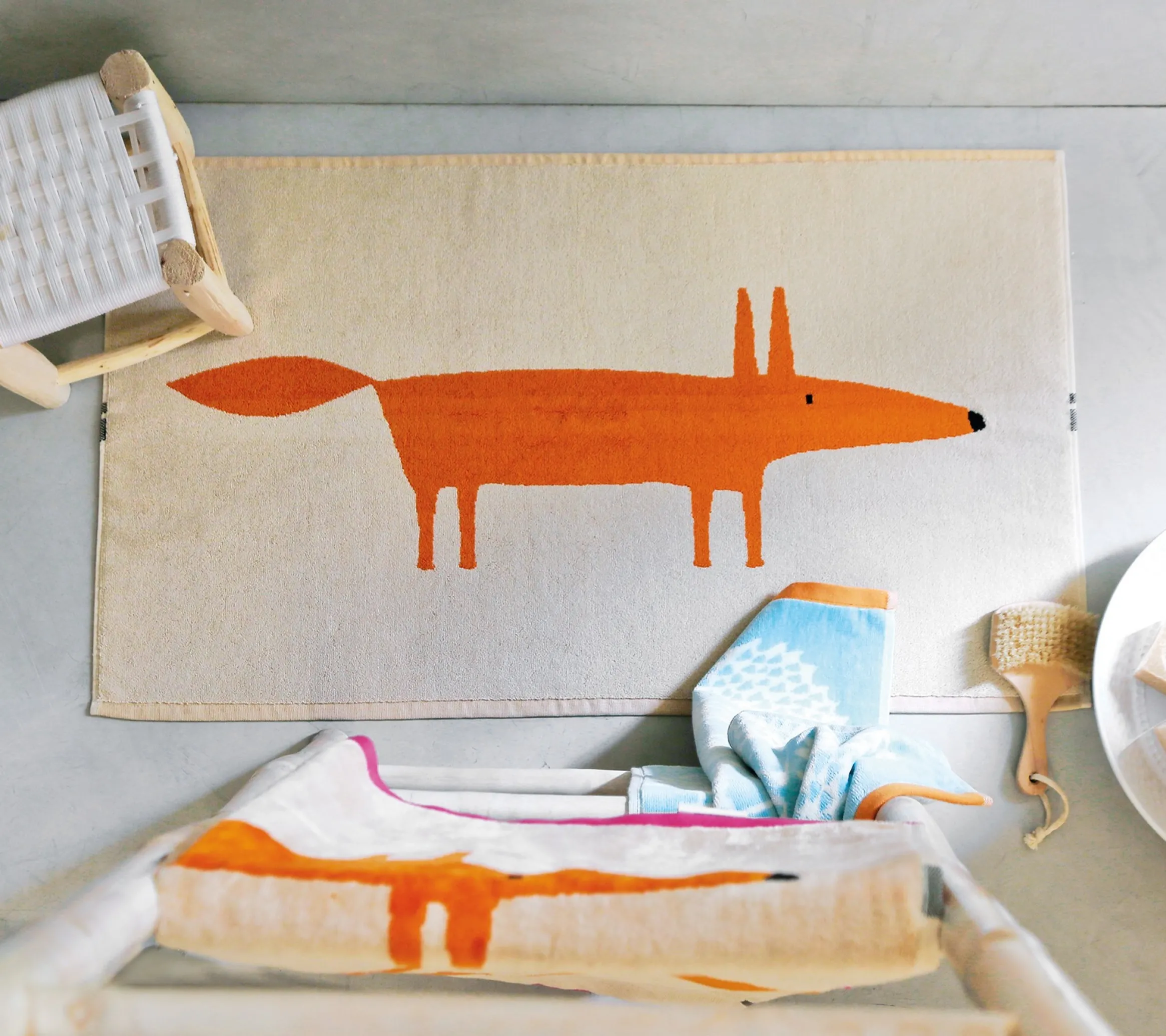 TAPIS DE BAIN MR FOX SABLE