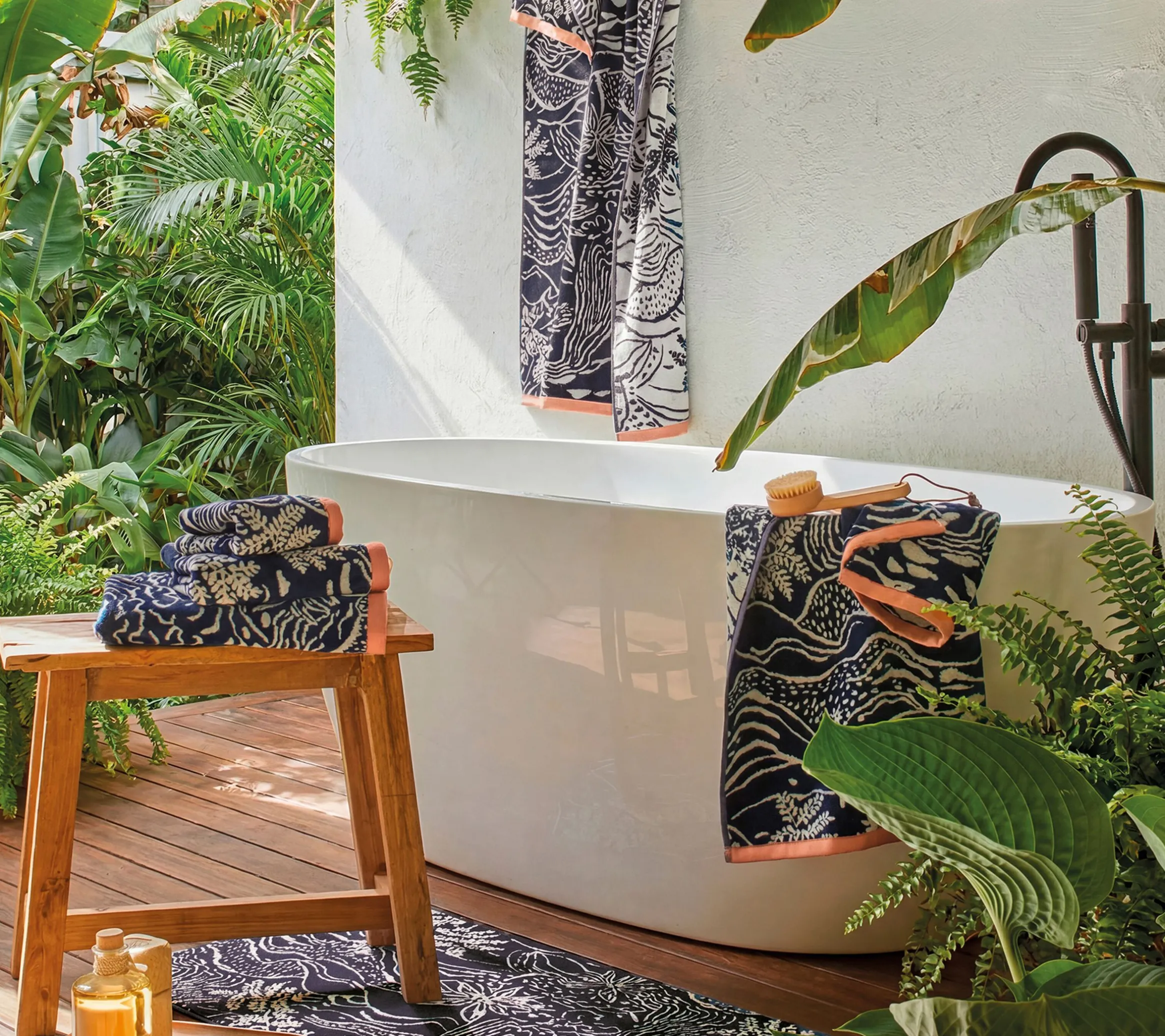 TAPIS DE BAIN RIVIERA INDIGO