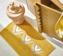 TAPIS DE BAIN TULIPA OCRE