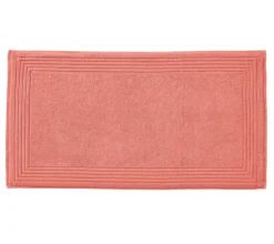 TAPIS DE BAIN UNI CORAIL