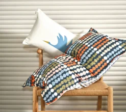 TRAVERSIN DOTS BLEU CELESTE